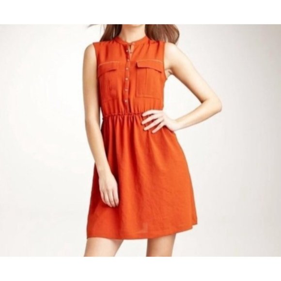 Burberry Brit Arabelle Burnt Orange Dress 4 - Picture 2 of 10